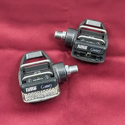 Vintage 80’s Time Century Carbon Tritech Road Pedals Missing Reflector • $31.65
