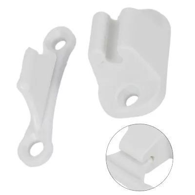 Door Retainer Catch For Caravan Motorhomes And Boat Door Clip White/Plastic AU • $12.48