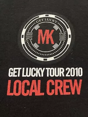 Original Mark Knopfler Get Lucky Local Crew 2010 Tour T Shirt XL - EUC Black • $49.99