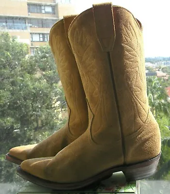 VINTAGE Boulet Canada 1950s-60s Original Western Retro Cowboy Boots Sz  6 1/12 • $350