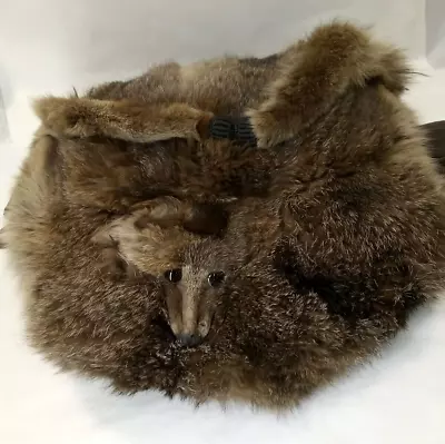 Vintage Badger Fur Muff - Brown • $60