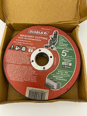 Diablo Masonry Cut-off Discs 10 Pack 5  Dia 1/16  Thickness New Dbd050063101c • $15.99