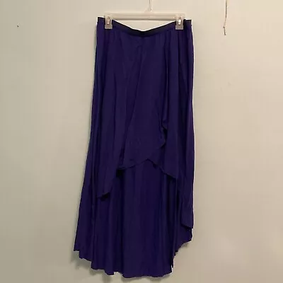 American Eagle Outfitters Women’s Asymmetrical Mullet Skirt Blue Violet Sz Large • $15