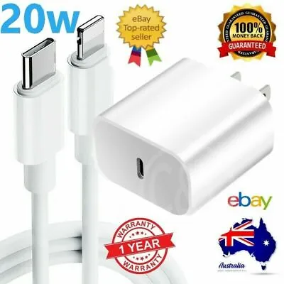 $5.88 • Buy For IPhone 14 13 12 Pro IPad 20W USB Type-C  Fast Charger PD Power Wall Adapter 