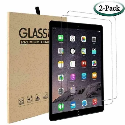 2 Pack Screen Protector Tempered Glass For Apple IPad Air 9.7 10.2 Pro 10.5 Mini • £5.69