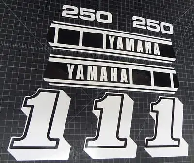 1980 Yamaha YZ250 7pc Graphics Sticker Vintage 80' Decal Kit MX YZ 250 • $35.99