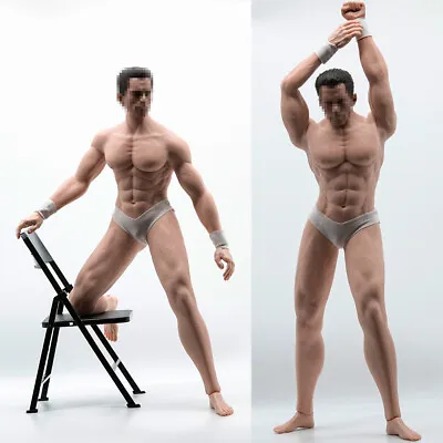 £6.98 • Buy 1/6 Scale Seamless Muscular Male Figure Body Man For 12  Phicen TBLeague Head