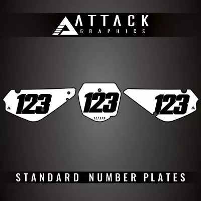 Attack Graphics Number Plate Backgrounds For Suzuki RM85L 2003 • $38.96