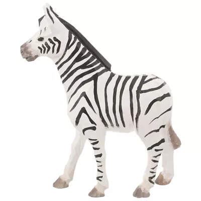 Wooden Zebra Statue Hand Carved African Animal Sculpture Desktop Ornament • £11.99
