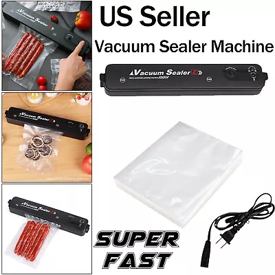 Vacuum Sealer Machine Food Preservation Storage Saver Automatic With Seal Bag • $6.59