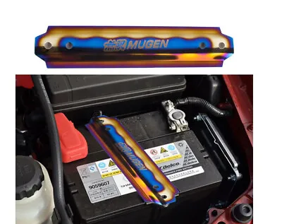 Car Battery Tie Down Mount Bracket Brace Bar Mugen Burnt Blue For Honda Acura • $40.99