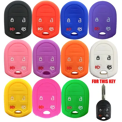 Fit Ford F-150 F-250 F-350 4 Button Remote Smart Silicone Key Fob Cover Case • $4.98