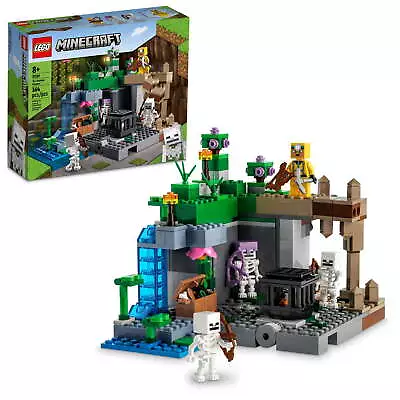 LEGO Minecraft The Skeleton Dungeon Set 21189 Construction Toy For Kids With Ca • $25