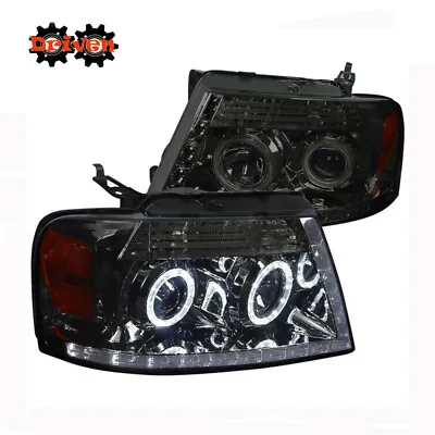 04-08 Ford F150 Harley Lighting Smoked Projector R8 L DRL LED Headlights Mark LT • $194.99