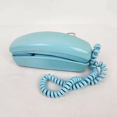 Vintage Stromberg Carlson ITT Rotary Dial Trimline Desk Telephone Blue Wideplug  • $59.95