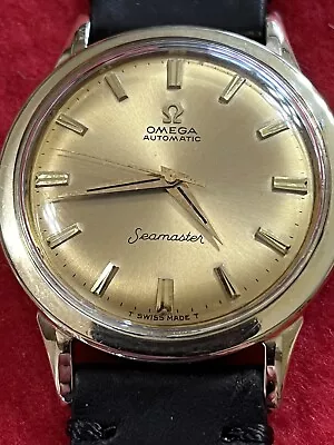 Vintage 1966 Men's Omega Seamaster 17j Swiss Automatic Wristwatch-Runs Great • $599.95