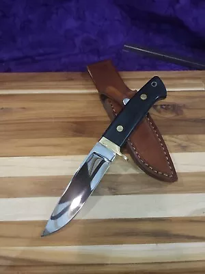 VOORHIS  Handmade Rare Large Drop Point Hunter Knife 9.75 W/ Sheath Free Ship • $599