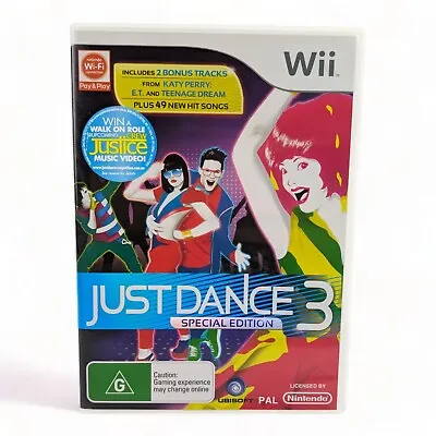 Just Dance 3 Special Edition Nintendo Wii Wii U AUS PAL  • $16.99