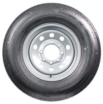 Radial Trailer Tire On Rim ST235/80R16 Load E 8 Lug Silver Modular Wheel • $203.97