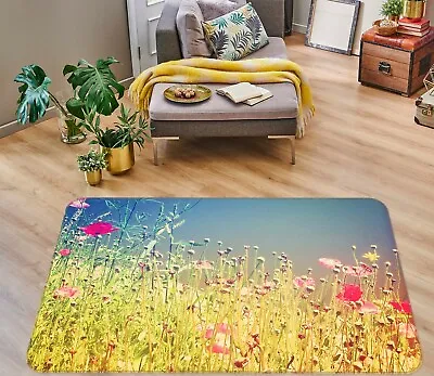 £29.99 • Buy 3D Poppy Flower NA6052 Game Rug Mat Elegant Photo Carpet Mat Fay