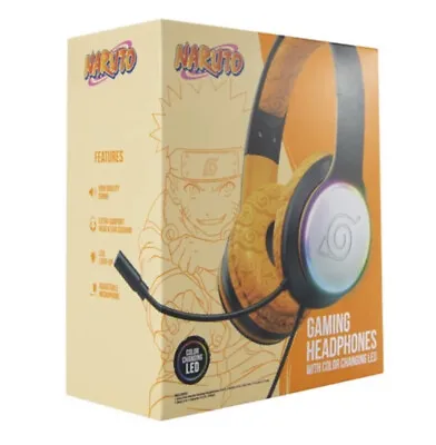 Naruto™ LED Gaming Headphones With Boom Mic Orange Or Red • $12.99