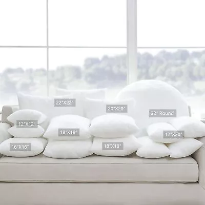 Brand New -- 2Pcs Longhui Bedding Pillow Inserts / Cushion Throw Pillow Covers • £7.71