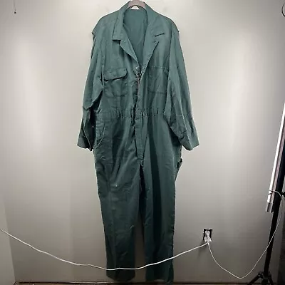 Vintage JCPenney Big Mac Coveralls Mens 48L Green Striped Workwear • $45.50
