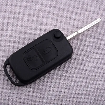 2 Button Flip Remote Key Shell Fob Case Fit For Mercedes Benz A C E W168 W202 • $10.17