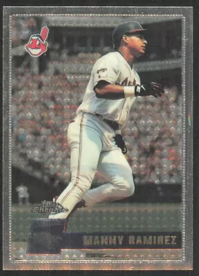 1996 Topps Chrome Manny Ramirez Cleveland Indians #161 • $2.45