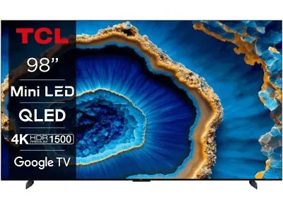 TCL 98C805K 98  QLED Mini LED 4K Ultra HD Smart TV • £2999