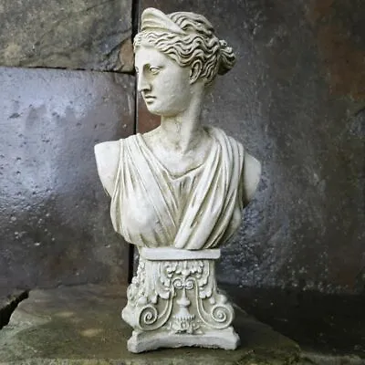 £43.99 • Buy Athena Bust Statue | Reconstituted Stone Greek Goddess Concrete Garden Ornament