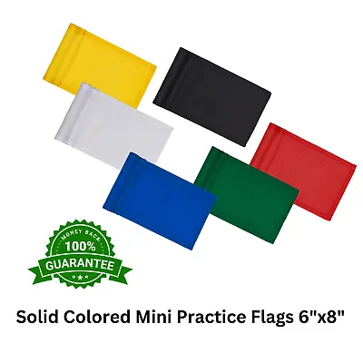 Golf Mini Putting Flags 6 X8  - Golf Practice Flags - Pack Of 3 • $29.99