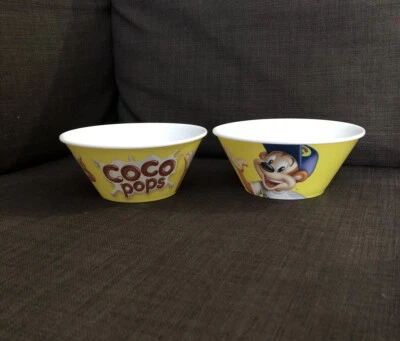 £5.50 • Buy Kellogg's Coco Pops Plastic Cereal Bowl X 2 Childrens Yellow. In Very Good Condi