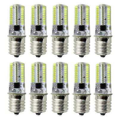10pcs E17 Intermediate C9 LED Light Microwave Bulb 80 3014 SMD Lamp 120V/6500K  • $18.39