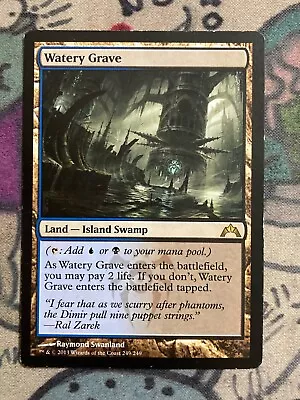 MTG Watery Grave Gatecrash 249/249 Regular Rare Shock Land Magic The Gathering • $13