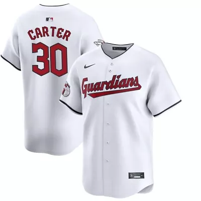 Cleveland Guardians Joe Carter Nike White Retired Official MLB Limited Jersey • $324.99