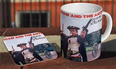 Adam And The Ants Stand & Deliver - Ceramic Coffee / Tea Mug + Matching Coaster  • £8.49