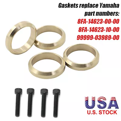 For Yamaha Snowmobile Copper Exhaust Gasket Donuts Set Apex Attak 99999-03989-00 • $26.09