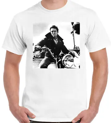 James Dean T-Shirt Mens Retro Motorbike Motorcycle Bike Biker  • £10.94