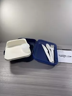 Tupperware At Lunch Box Sandwich Keeper Divider & Smidget Bento Utensils New! • $18.84