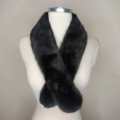 Vintage Fur Pass-thru Scarf Stole Wrap Collar W/ Clips 50s 60s A.J. Dittman • $50