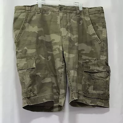 Camo Cargo Shorts Mens Size 42 Baggy Long Shorts Guc E1150 • $15.12