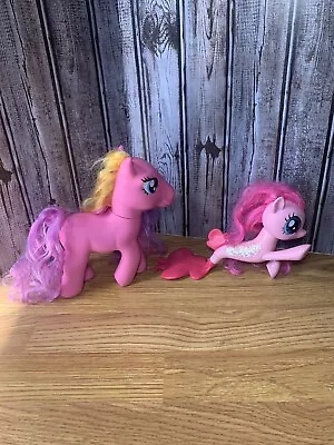 My Little Pony Pink Diamond Sparkle & Sea Pony Pinkie Pie Mermaid Bundle - READ • $14.25