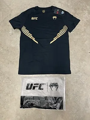 UFC Venum Replica Mens Black / Gold Jersey Tee Shirt Size Large Fight Night • $29.99