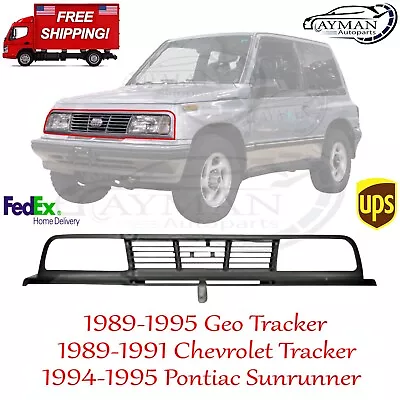 For 1989-1991 Chevrolet Tracker 1989-1995 Geo Tracker Front Grille Textured Gray • $145.76