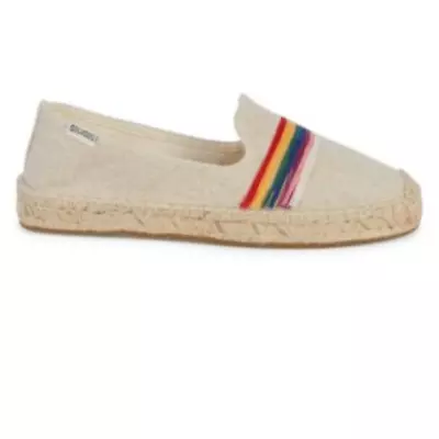 Anthropologie Soludos Rainbow Pride Smoking Slip-on Sandals Size 7 • £57.91