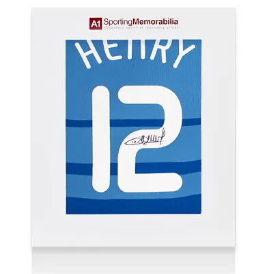 £475.99 • Buy Thierry Henry Signed France Shirt - 2008-2009, Number 12 - Gift Box