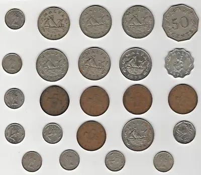 X24 Malta Coins Bulk Lot • $15.85