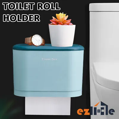 $14.85 • Buy Tissue Toilet Paper Holder Roll Shelf Bathroom Rack Stand Wall Mount Storage