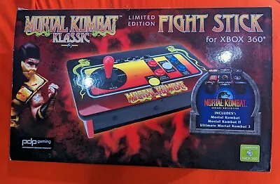 Mortal Kombat Limited Edition Klassic Fight Stick (Xbox 360) NIB Unopened DLC In • $379